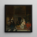 La visite à la pépinière - Gabriel Metsu — indrammet kunstværk på væggen