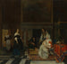 La visite à la pépinière - Gabriel Metsu — visning af kunstværket