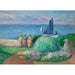 Reproduktion af maleriet La voile bleue, Préfailles - Henri Lebasque