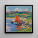 La voile rouge - Henry Moret — indrammet kunstværk på væggen