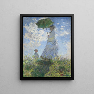 La Promenade - Claude Monet | Kunsttryk Maleri Vægdekoration plakat kopi