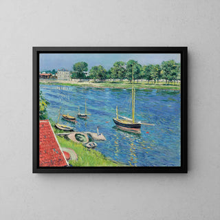 Seinen i Argenteuil, både i anker - Gustave Caillebotte