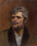 Studie af en mands hovedstudie - Ladislav Mednyánszky — visning af kunstværket