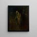 Par af ældre mennesker i slutningen af livet om natten - Ladislav Mednyánszky — indrammet kunstværk på væggen