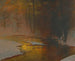 Rivière enneigée au coucher du soleil - Ladislav Mednyánszky — visning af kunstværket