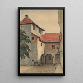 Ladislav Tresko - Courtyard in Zvolen.webp