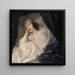 Lady Digby på sit dødsleje - Anthony van Dyck — indrammet kunstværk på væggen