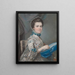 Selvportræt - Lady Mary Lowther — indrammet kunstværk på væggen