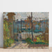 Reproduktion af maleriet Lagny-maleri, Nono ved Gitteret i Haven - Henri Lebasque