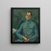 Portrait af Tersánszky Józsi Jenő - Lajos Tihanyi — indrammet kunstværk på væggen