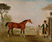 Sultan ved hestestallen hos marquis d'Exeter, Burghley House - Lambert Marshall — visning af kunstværket