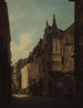 maleriet L'échauguette de l'hôtel de Schomberg, hjørnet af Bailleul- og Jean Tison-gaderne - Lambert Noll — visning af kunstværket