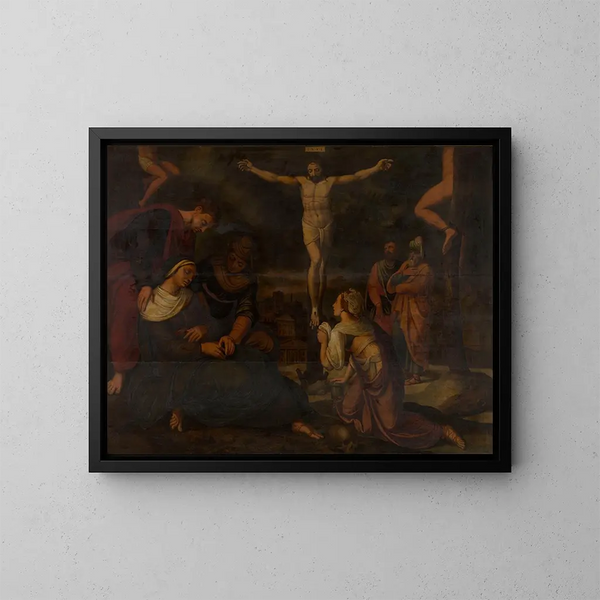 Calvaire - Lambert van Noort — indrammet kunstværk på væggen