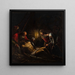 Lamentation à la lumière des bougies - Jacopo Bassano — indrammet kunstværk på væggen