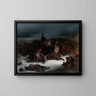 Napoleons hærs tilbagetog fra Rusland i 1812 af Ary Scheffer