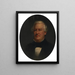 Portrait af Millard Fillmore - Lars Gustaf Sellstedt — indrammet kunstværk på væggen