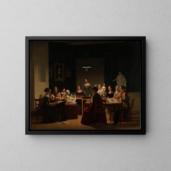 L'école des beaux-arts de Göteborg - Lars Hansen — indrammet kunstværk på væggen