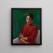 Portrait af en dame - Laura Wheeler Waring — indrammet kunstværk på væggen