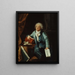 Portrait af Mirabeau 1749-1791 i sit arbejdsrum - Laurent Dabos — indrammet kunstværk på væggen