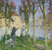 Lavandière tendant son linge - Pierre Eugène Montézin — visning af kunstværket