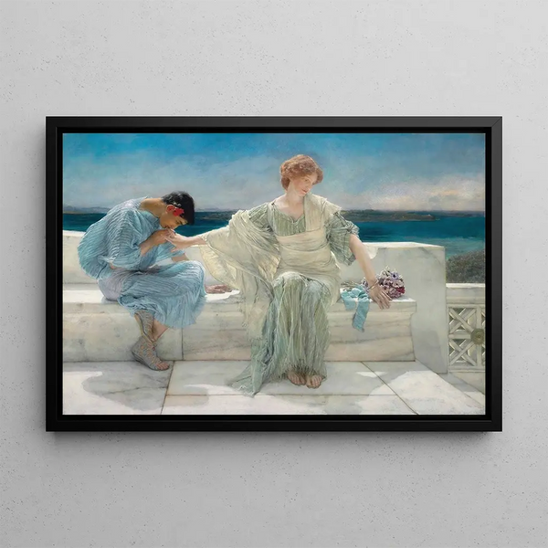 Ne me demandez plus - Lawrence Alma-Tadema — indrammet kunstværk på væggen