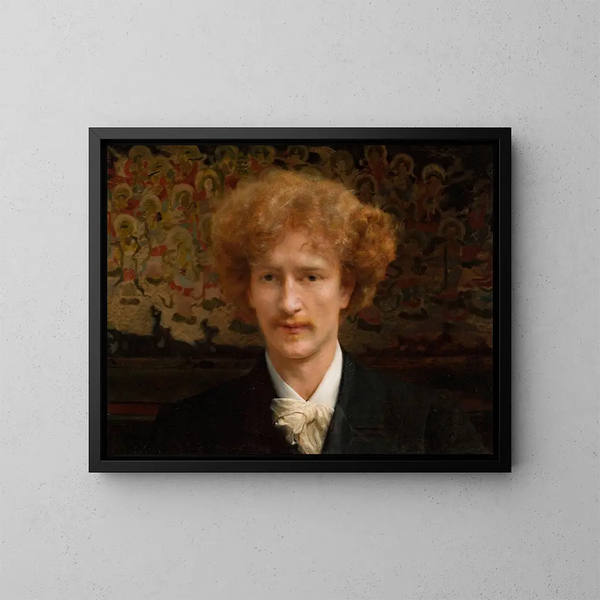 Portrait af Ignacy Jan Paderewski 1860-1941 - Lawrence Alma-Tadema — indrammet kunstværk på væggen