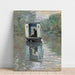 Reproduktion af maleriet Le Bateau-Atelier - Claude Monet