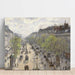 Reproduktion af maleriet Le Boulevard de Montmartre, Matinée de Printemps - Camille Pissarro