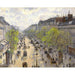 Reproduktion af maleriet Le Boulevard de Montmartre, Matinée de Printemps - Camille Pissarro