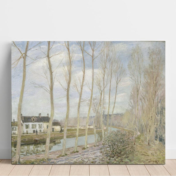 Reproduktion af maleriet Le Canal du Loing - Alfred Sisley