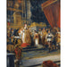 Reproduktion af maleriet "Le Cardinal de Richelieu Disant la Messe dans la Chapelle du Palais Royal" af Eugène Delacroix