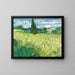 Reproduktion af maleriet af Vincent Van Gogh's maleri "Le Champ de blé vert med cypres"