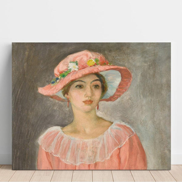 Reproduktion af maleriet Le Chapeau Rose - Henri Lebasque