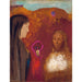 Reproduktion af maleriet af maleriet Kristus og den samaritaner (Den hvide blomsterbuket) - Odilon Redon