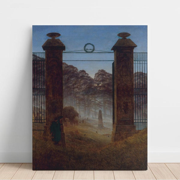 Reproduktion af maleriet Le Cimetière - Caspar David Friedrich