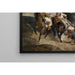 Reproduktion af maleriet Le Combat du Giaour et de Hassan - Eugène Delacroix