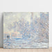 Reproduktion af maleriet Le Givre à Giverny - Claude Monet