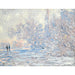 Reproduktion af maleriet Le Givre à Giverny - Claude Monet