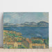Reproduktion af maleriet Le Golfe de Marseille set fra l'Estaque - Paul Cézanne