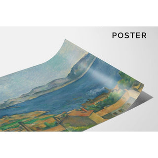 Le Golfe de Marseille vu de l'Estaque - Paul Cézanne | Reproduction Tableau Décoration murale affiche copie