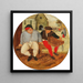 Le Gros Paysan et le Marchand - Pieter Brueghel den Yngre — vægpræsentation af kunstværket