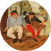 Le Gros Paysan et le Marchand - Pieter Brueghel den Yngre — vist i et interiør