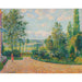 Reproduktion af maleriet af maleriet Le Jardin d'Octave Mirbeau, la Terrasse, Les Damps - Camille Pissarro