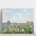 Reproduktion af maleriet af maleriet Le Jardin des Tuileries et le Pavillon de Flore, Matin, Printemps - Camille Pissarro