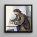 Le Joueur de cartes - Paul Cézanne — indrammet kunstværk på væggen