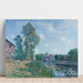 Reproduktion af maleriet Le Loing i Moret, om Sommeren - Alfred Sisley