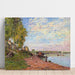 Reproduktion af maleriet Le Loing ved Saint-Mammès (1883) - Alfred Sisley