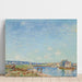 Reproduktion af maleriet Le Loing ved Saint-Mammès (1884) - Alfred Sisley