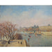 Reproduktion af maleriet Le Louvre, Morgen, Sollys - Camille Pissarro