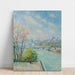Reproduktion af maleriet Le Louvre, Morgen, Forår - Camille Pissarro